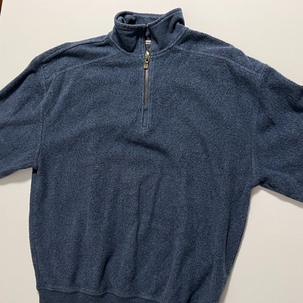 Tommy Bahama Sweater Relax 1/4 Zip Pullover Casual Outdoor Blue Mens size Medium